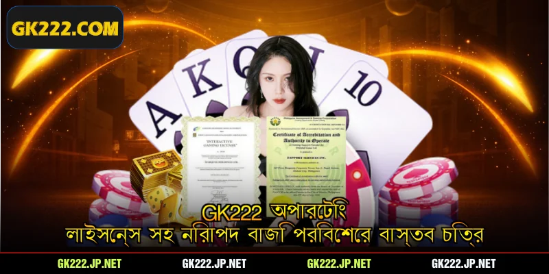Gk222 অপারেটিং লাইসেন্স সহ নিরাপদ বাজি পরিবেশের বাস্তব চিত্র