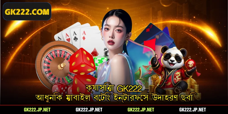 ক্যাসিনো Gk222 আধুনিক মোবাইল বেটিং ইন্টারফেস উদাহরণ ছবি