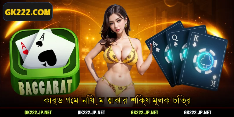 কার্ড গেম নিয়ম বোঝার শিক্ষামূলক চিত্র
