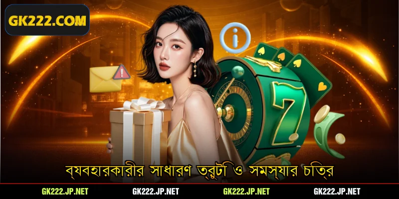 ব্যবহারকারীর সাধারণ ত্রুটি ও সমস্যার চিত্র
